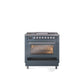 ILVE Professional Plus II 36-Inch Freestanding Dual Fuel Range with 6 Sealed Burner - UP36FWMP