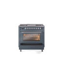 ILVE Professional Plus II 36-Inch Freestanding Dual Fuel Range with 6 Sealed Burner - UP36FWMP