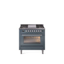 ILVE Professional Plus II 36-Inch Freestanding Dual Fuel Range with 6 Sealed Burner - UP36FWMP