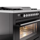 ILVE Professional Plus II 36-Inch Freestanding Dual Fuel Range with 6 Sealed Burner - UP36FWMP