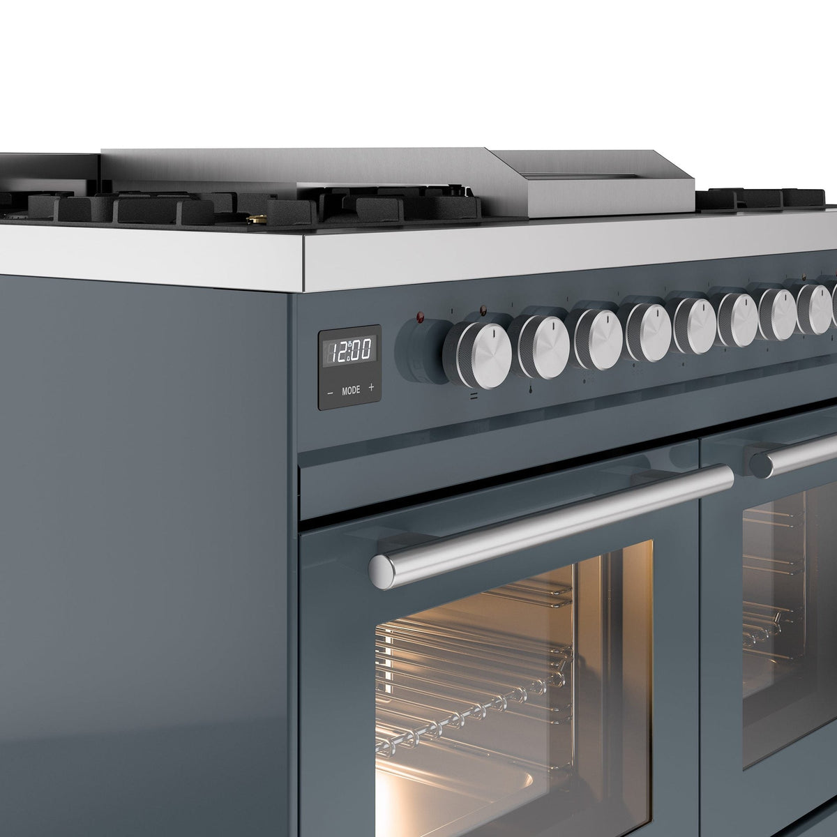 ILVE Professional Plus II 40-Inch Freestanding Dual Fuel Range with 6 Sealed Burner - UPD40FWMP