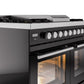ILVE Professional Plus II 40-Inch Freestanding Dual Fuel Range with 6 Sealed Burner - UPD40FWMP