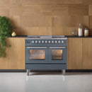 ILVE Professional Plus II 40-Inch Freestanding Dual Fuel Range with 6 Sealed Burner - UPD40FWMP