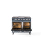 ILVE Professional Plus II 40-Inch Freestanding Dual Fuel Range with 6 Sealed Burner - UPD40FWMP