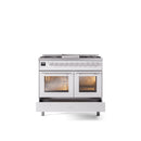 ILVE Professional Plus II 40-Inch Freestanding Dual Fuel Range with 6 Sealed Burner - UPD40FWMP