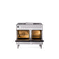 ILVE Professional Plus II 40-Inch Freestanding Dual Fuel Range with 6 Sealed Burner - UPD40FWMP