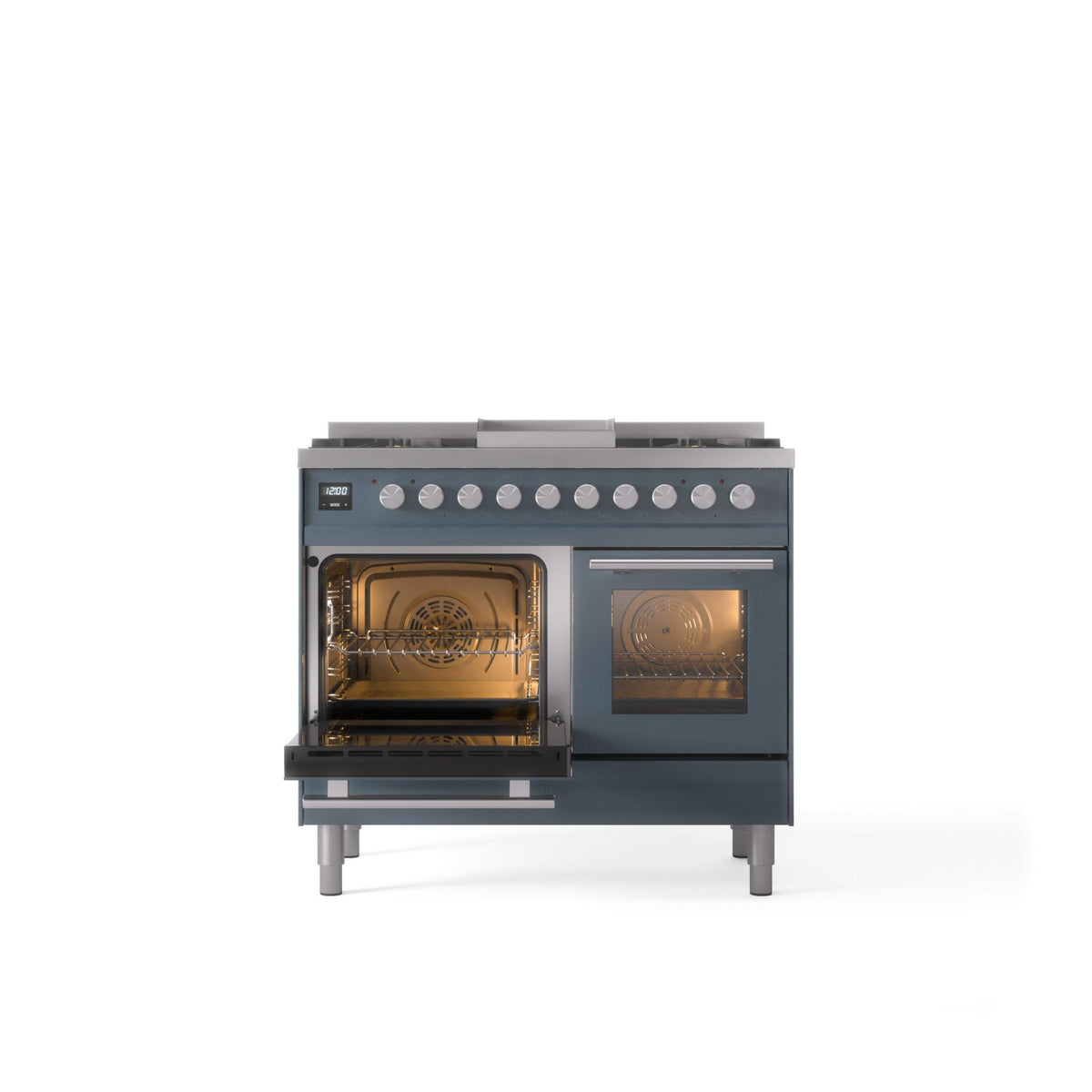 ILVE Professional Plus II 40-Inch Freestanding Dual Fuel Range with 6 Sealed Burner - UPD40FWMP