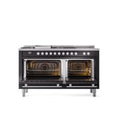ILVE Professional Plus II 60 Inch Dual Fuel Freestanding Range in Stainless Steel with Trim - UP60FSWMP