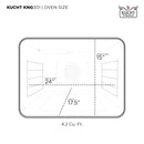 Kucht 30-Inch Pro-Style Dual Fuel Range in Stainless Steel with Black Oven Door KDF302-K