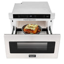 Kucht 5-Piece Appliance Package - 30-Inch Dual Fuel Range, 36-Inch Panel Ready Refrigerator, Wall Mount Hood, Panel Ready Dishwasher, & Microwave Drawer