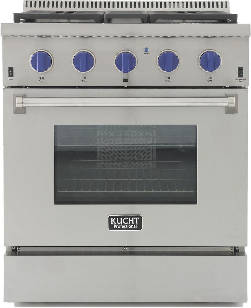 Kucht 30-Inch 4.2 Cu. Ft. PropaneAll Gas Range with Convection Oven in Stainless Steel (KRG3080U)