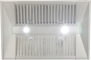 Kucht 36” Wall Mounted Range Hood with 900CFM Motor in Stainless Steel and Digital Display KRH3610A