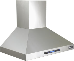 Kucht 36” Wall Mounted Range Hood with 900CFM Motor in Stainless Steel and Digital Display KRH3610A