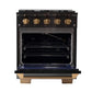 KUCHT Gemstone Professional 30-Inch 4.2 cu. ft. Range with Sealed Burners and Convection Oven in Titanium Stainless Steel