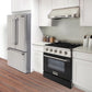 Kucht 30-Inch 4.2 Cu. Ft. Gas Range - Sealed Burners and Convection Oven in Black KNG301-K