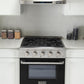 Kucht 30-Inch 4.2 Cu. Ft. Gas Range - Sealed Burners and Convection Oven in Black KNG301-K