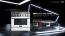 Kucht 30-Inch 4.2 Cu. Ft. Gas Range - Sealed Burners and Convection Oven in White KNG301-W
