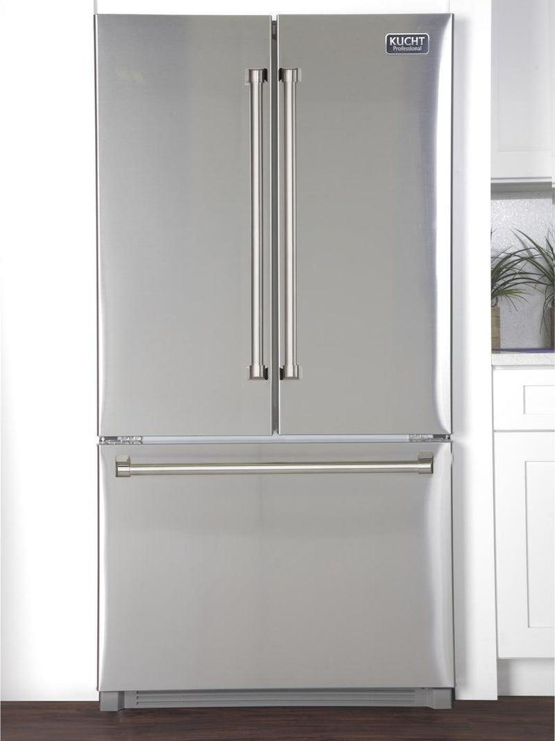 Kucht 36-Inch French Door Refrigerator in Stainless Steel - 26.1 cu. ft (K748FDS)