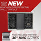 Kucht 36-Inch 5.2 Cu. Ft. Gas Range - Sealed Burners and Convection Oven in Green KNG361-G