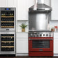 Kucht 36-Inch 5.2 Cu. Ft. Gas Range - Sealed Burners and Convection Oven in Red KNG361-R