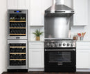 Kucht 36-Inch 5.2 Cu. Ft. Range - Sealed Burners and Convection Oven in Black KNG361-K