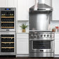 Kucht 5-Piece Appliance Package - 36" Gas Range, 36" Panel Ready Refrigerator, Wall Mount Hood, Panel Ready Dishwasher, & Microwave Oven
