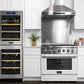Kucht 36-Inch 5.2 Cu. Ft. Range - Sealed Burners and Convection Oven in White KNG361-W