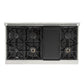 Kucht 5-Piece Appliance Package - 48-Inch Gas Range, 36-Inch Panel Ready Refrigerator, Wall Mount Hood, Panel Ready Dishwasher, & Microwave Drawer