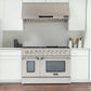 Kucht 48-Inch 6.7 Cu. Ft. Gas Range with Grill/Griddle and Two Ovens in Stainless Steel KNG481-S