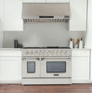 Kucht 48-Inch 6.7 Cu. Ft. Gas Range with Grill/Griddle and Two Ovens in Stainless Steel KNG481-S