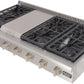 Kucht 48-Inch Gas Rangetop with Griddle in Stainless Steel (KRT481GU)