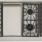 Kucht 48-Inch Gas Rangetop with Griddle in Stainless Steel (KRT481GU)