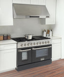 Kucht 48-Inch 6.7 Cu. Ft. Gas Range with Grill/Griddle in Black KNG481-K