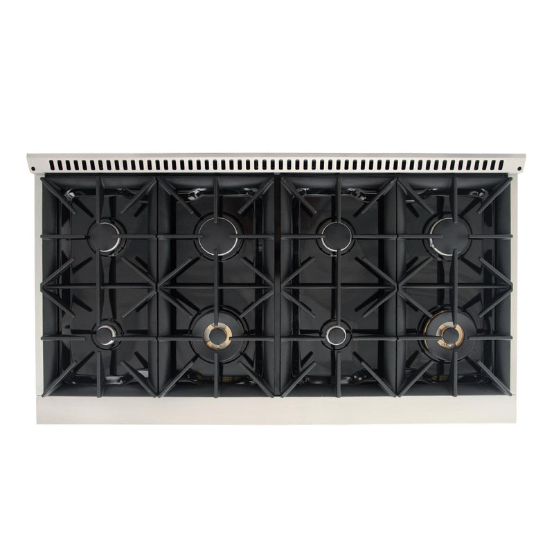 Kucht 48-Inch 6.7 Cu. Ft. Gas Range with Grill/Griddle in Blue KNG481-B