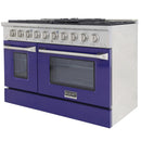 Kucht 48-Inch 6.7 Cu. Ft. Gas Range with Grill/Griddle in Blue KNG481-B