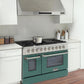 Kucht 48-Inch 6.7 Cu. Ft. Gas Range with Grill/Griddle in Green KNG481-G