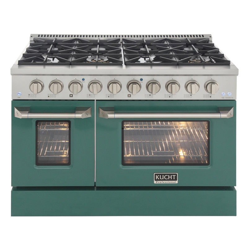 Kucht 48-Inch 6.7 Cu. Ft. Gas Range with Grill/Griddle in Green (KNG481-G)