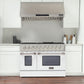 Kucht 48-Inch 6.7 Cu. Ft. Gas Range with Grill/Griddle in White KNG481-W