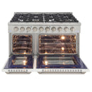 Kucht 48-Inch 6.7 Cu. Ft. Gas Range with Grill/Griddle in White KNG481-W