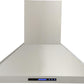 Kucht 48-Inch Island Mounted Range Hood 900CFM in Stainless Steel KRH4812IS