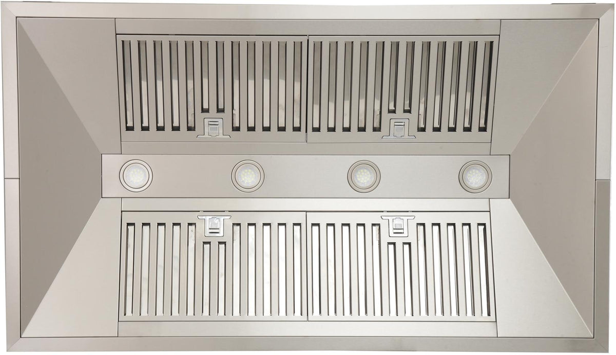 Kucht 48-Inch Island Mounted Range Hood 900CFM in Stainless Steel KRH4812IS