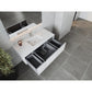 Laviva Legno 48" Alabaster White Bathroom Vanity with Matte White VIVA Stone Solid Surface Countertop 313LGN-48AW-MW