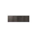 Laviva Legno 48" Carbon Oak Bathroom Vanity with Matte White VIVA Stone Solid Surface Countertop 313LGN-48CR-MW