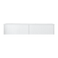 Laviva Legno 72" Alabaster White Double Sink Bathroom Vanity with Matte White VIVA Stone Solid Surface Countertop 313LGN-72DAW-MW
