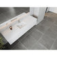 Laviva Legno 72" Alabaster White Single Sink Bathroom Vanity with Matte White VIVA Stone Solid Surface Countertop 313LGN-72CAW-MW