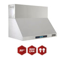 Kucht 30-Inch Wall Mounted Range Hood 900 CFM in Stainless Steel KRH3021A