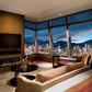 Modern Flames Orion Slim 100" Heliovision Virtual Recessed / Wall Mount Electric Fireplace