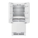 Kucht 5-Piece Appliance Package - 30-Inch Dual Fuel Range, 36-Inch Panel Ready Refrigerator, Wall Mount Hood, Panel Ready Dishwasher, & Microwave Oven in Stainless Steel