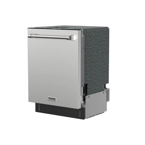 Thor Kitchen 24" Built-In Dishwasher with Open Dry and 7 Wash Cycles in Stainless Steel (TDW24C7)
