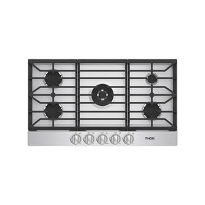 Thor Kitchen 36 Inch Professional Gas Cooktop in Stainless Steel